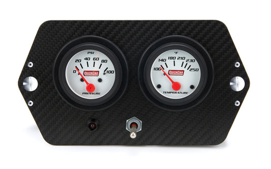 QuickCar Gauge Panel Sprint 2in w/Switch and Warning