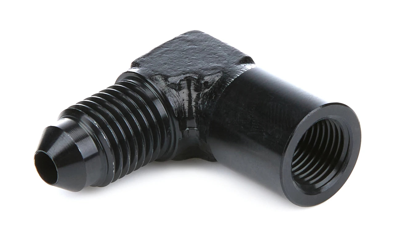 QuickCar 90° 1/8" NPT Female to -4 AN Male