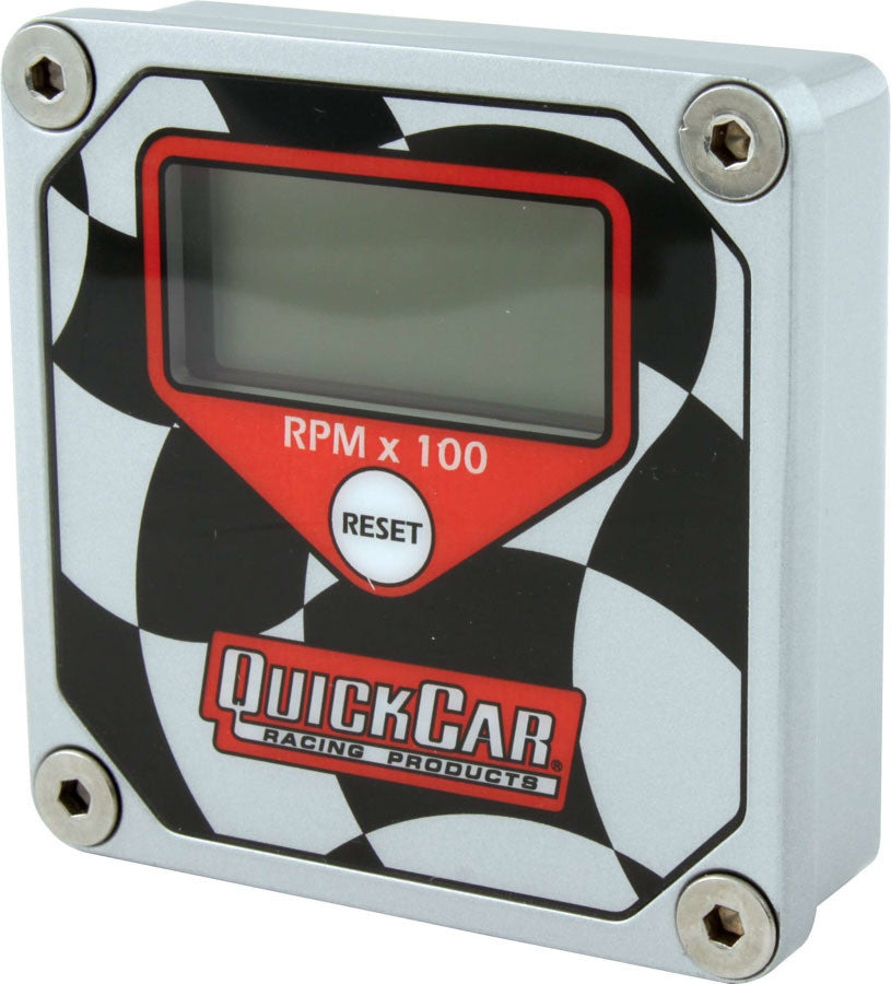 QuickCar Checkered Flag Face LCD Tachometer