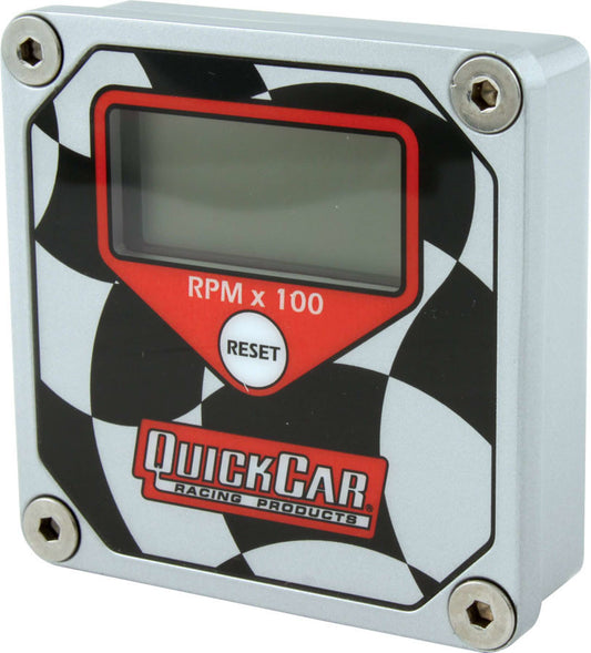 QuickCar Checkered Flag Face LCD Tachometer