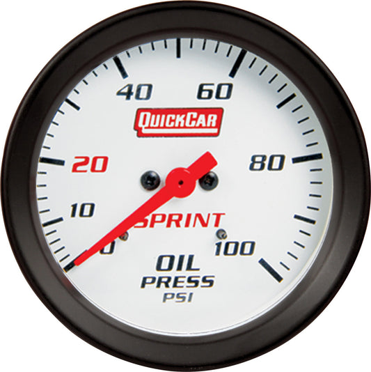 QuickCar Sprint 2-5/8" Oil Pressure Gauge