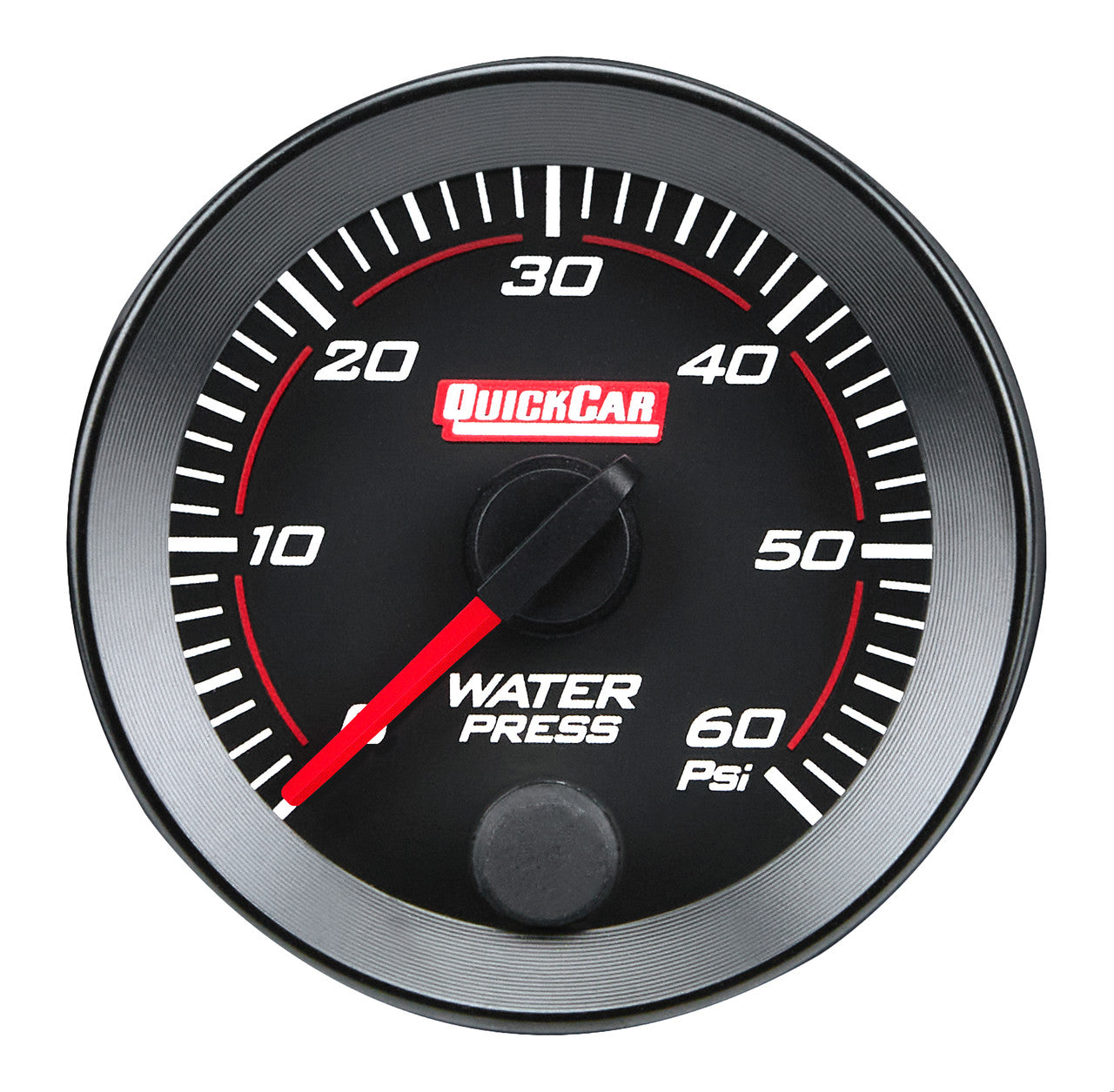 QuickCar RedLine Gauge - Water Pressure, 2-1/16", 0-60 PSI