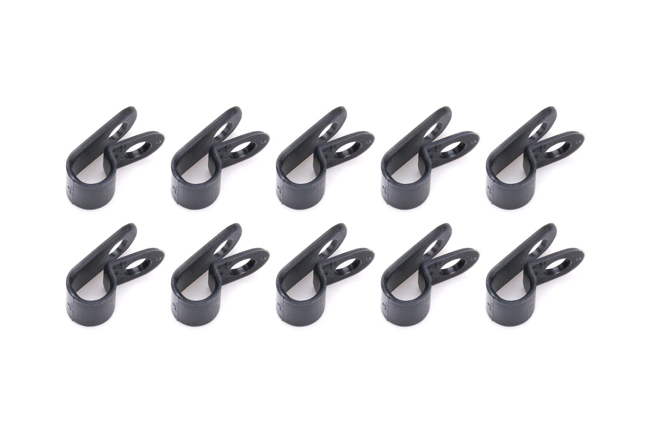 QuickCar Adel Line clamps Nylon 1/4" 10 each