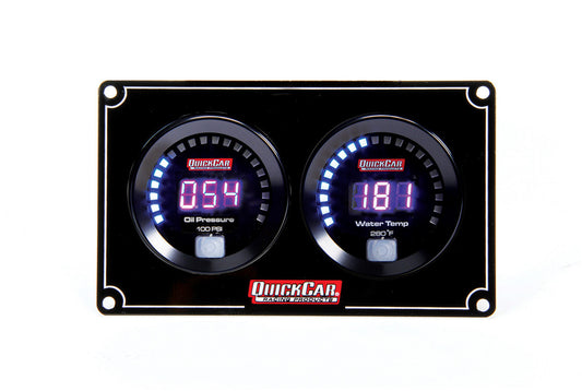 QuickCar Digital 2 Gauge Panel OP/WT