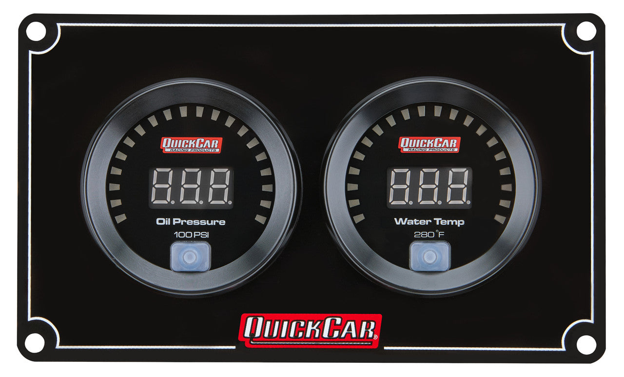 QuickCar Digital 2 Gauge Panel OP/WT