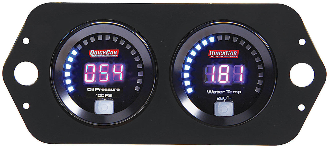 QuickCar Digital Open Wheel Gauge Panel OP/WT