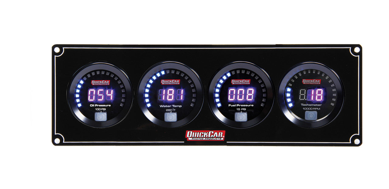 QuickCar Digital 3-1 Gauge Panel OP/WT/FP/Tach