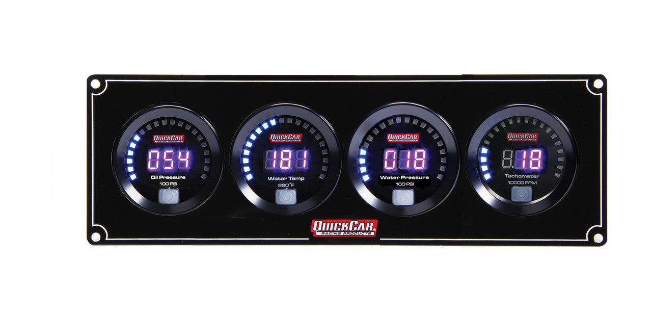 QuickCar Digital 3-1 Gauge Panel OP/WT/WP/Tach