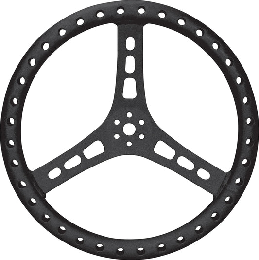 QuickCar Black 15" Lightweight Steering Wheel