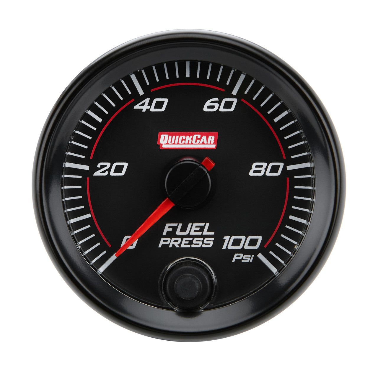 QuickCar Redline 2-5/8" Fuel Pressure 100 Pound Gauge
