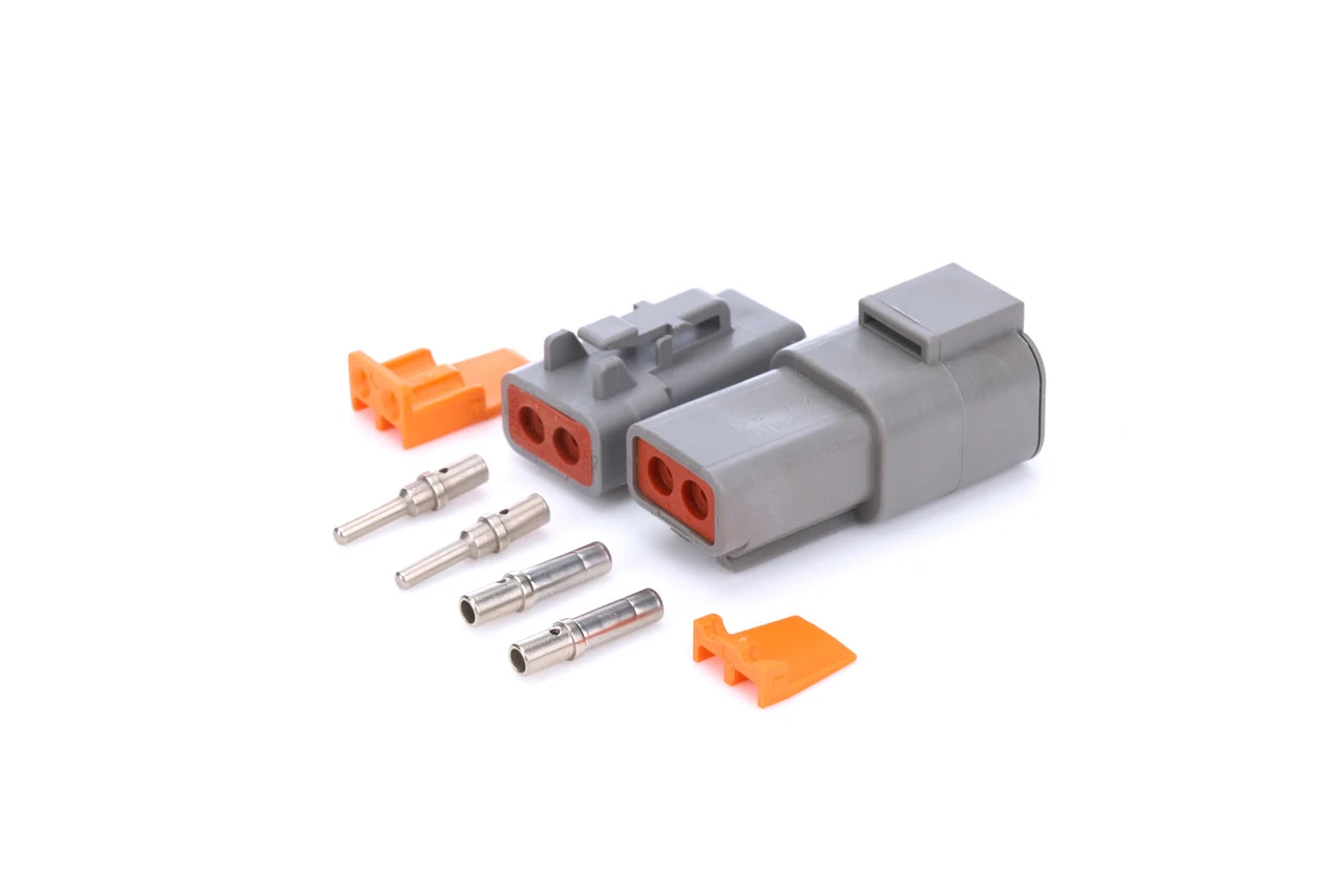 QuickCar Deutsch Connectors - DTP, 2 Pin Plug & Receptacle, kit