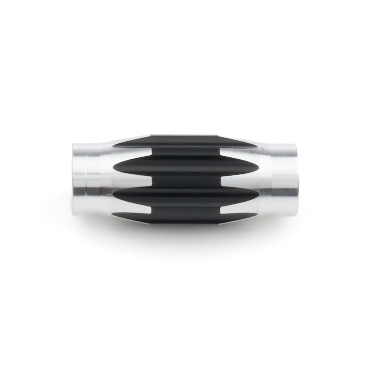 QuickCar Suspension Tube - Aluminum, Scalloped, 3/4"-16 Thread, 3" Length, Black