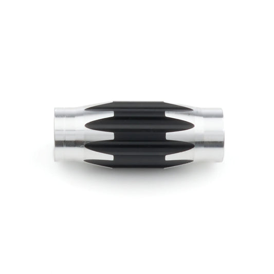 QuickCar Suspension Tube - Aluminum, Scalloped, 3/4"-16 Thread, 3" Length, Black