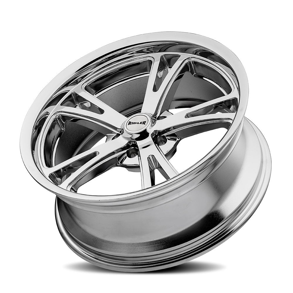 Ridler Wheels 606 17x8 5x120.65 0mm Chrome Wheel 606-7861C