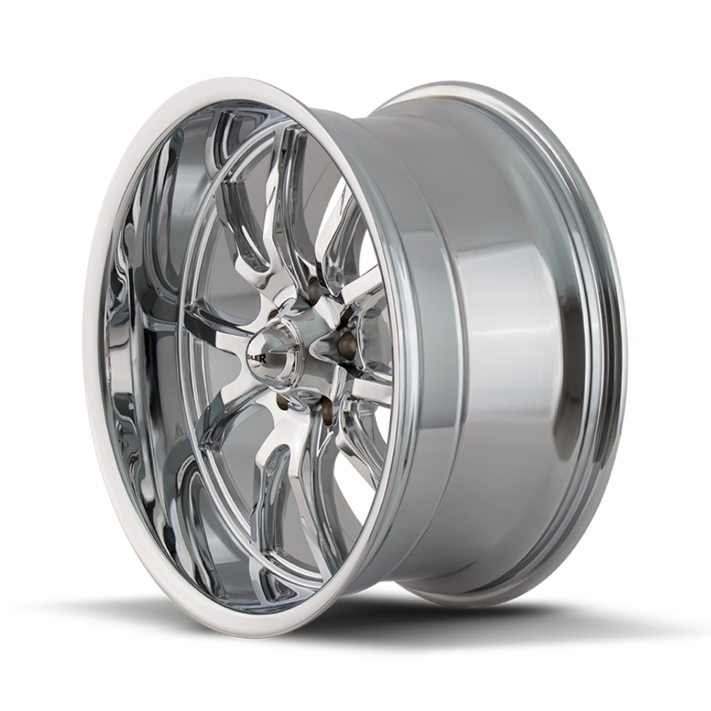 Ridler Wheels 650 17x7 5x120.65 0mm Chrome Wheel 650-7761C