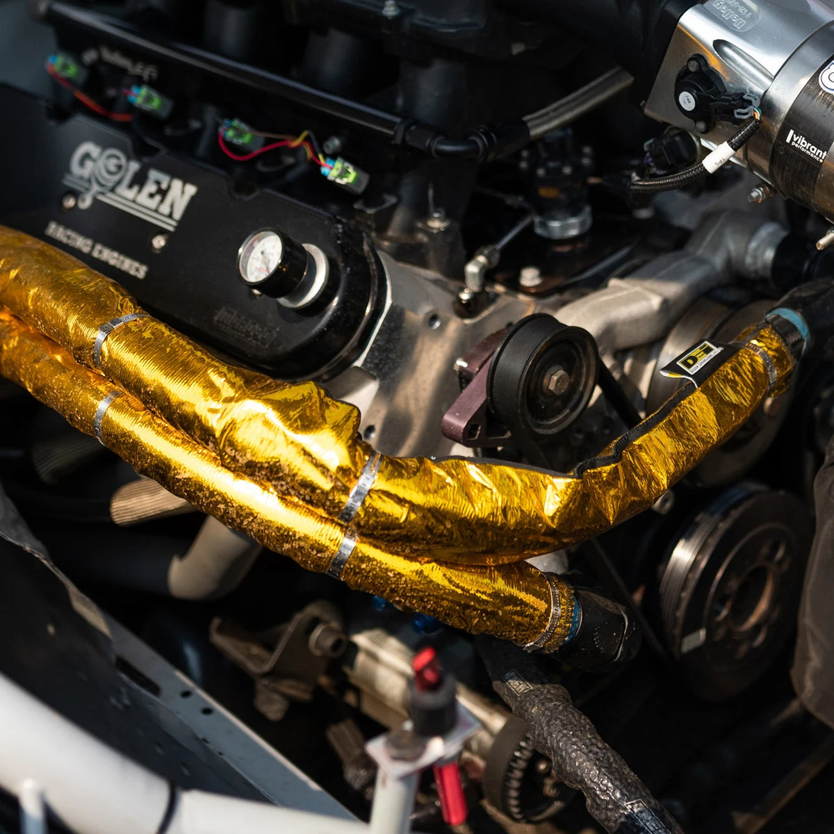 DEI Heat Shroud 1/2in to 1-1/4in I.D. x 3ft - Gold