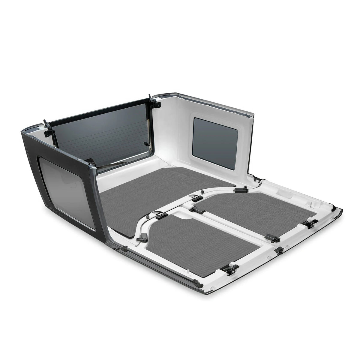 DEI for 2007-2010 Jeep Wrangler JK 2-Door Boom Mat Headliner - 3 Piece - Gray