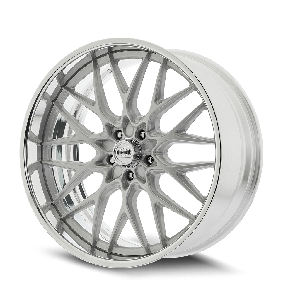 Ridler Wheels 681 22x9 5x127 0mm Brushed Center with Polished Lip Wheel 681-22973P
