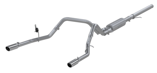 MBRP S50053CF Armor Pro Cat-Back Exhaust - Quad Carbon Tips - 2019+ Silverado / Sierra 1500 6.2L