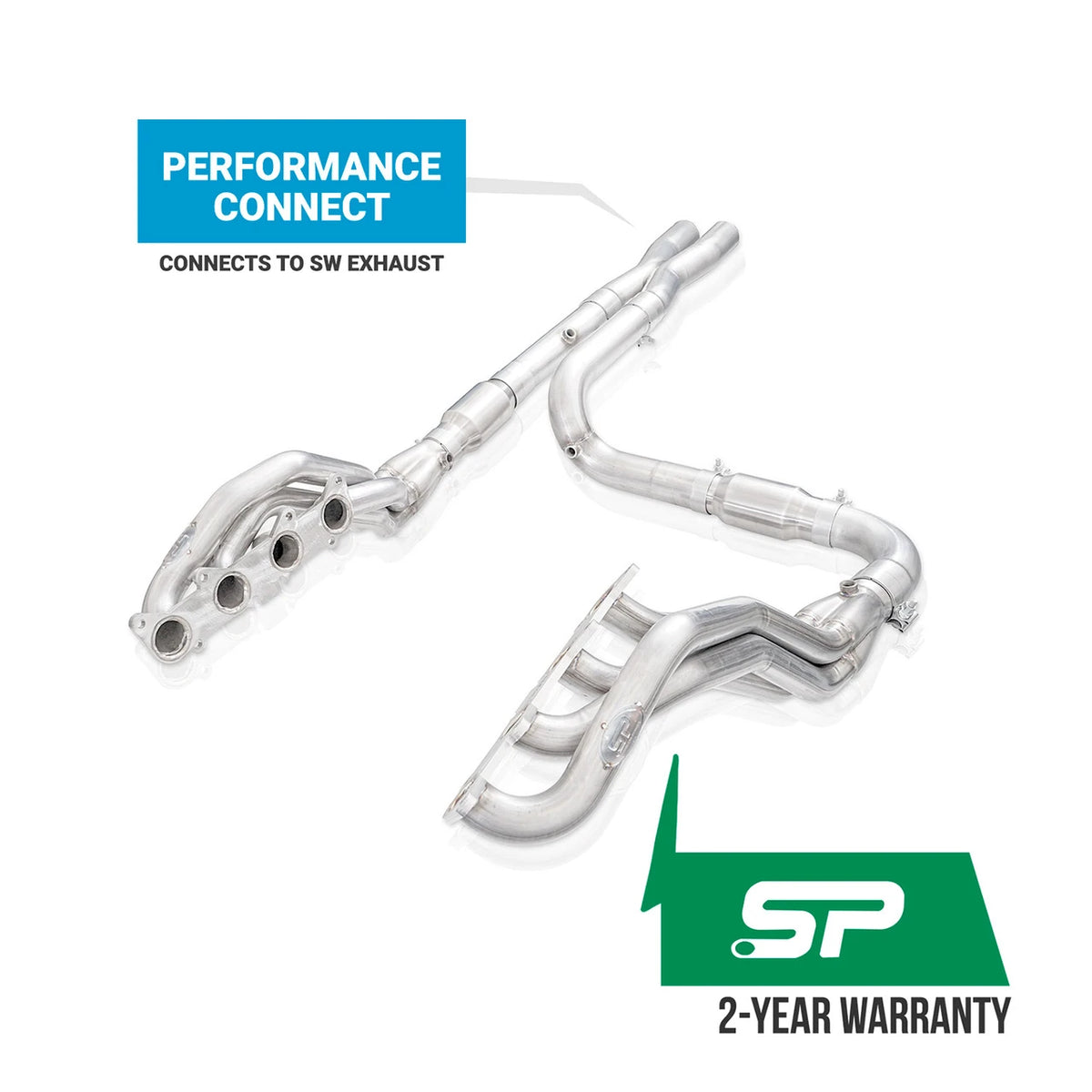 Stainless Works for 2015-2026 Ford F-150 5.0L Stainless Power Header Kit Performance Connect