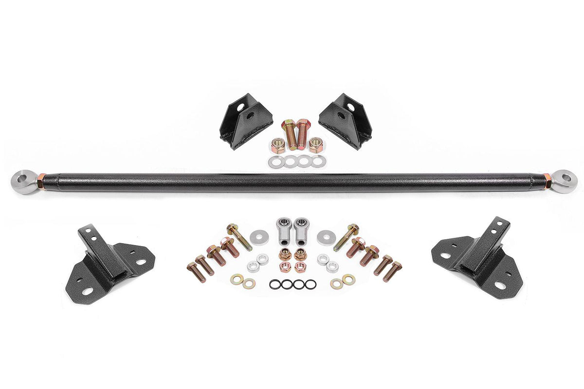BMR Suspension 24-26 Ford Mustang Rear Steel Shock Mount & Brace Kit - Black Hammertone
