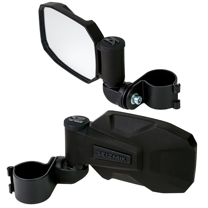 Seizmik 07+ Can Am/Honda/Kaw/Polaris/Yamaha Strike-H Sideview Mirror - 2 in. Clamp Pair 56-18092