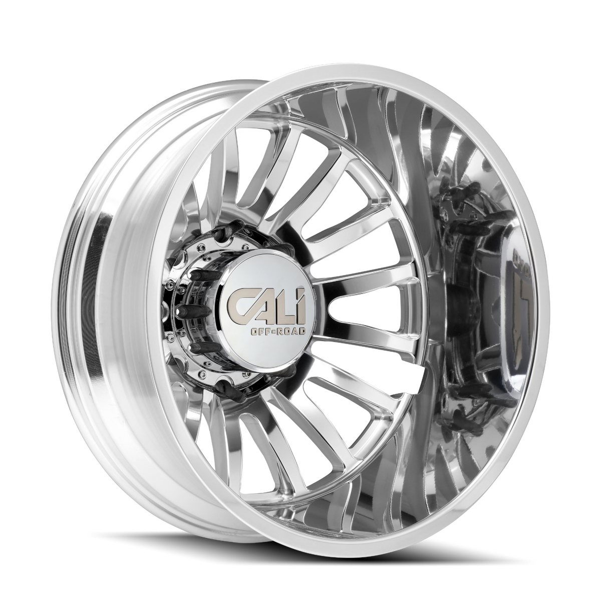 Cali Off-Road Summit Dually Rear 22x8.25 8x200 -192mm Polished Wheel 9110D-22877PMR192