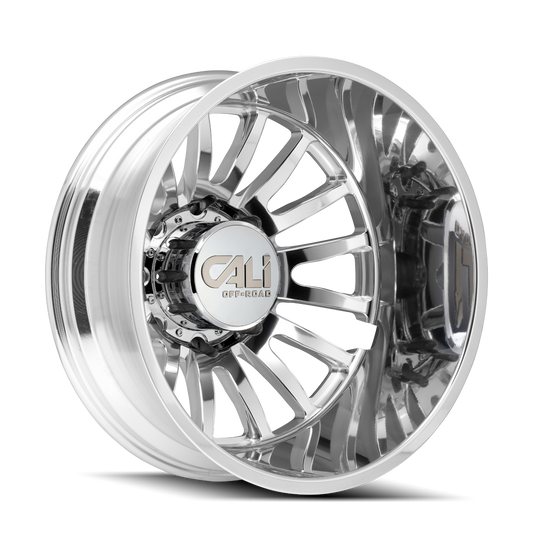 Cali Off-Road Summit Dually Rear 22x8.25 8x200 -232mm Polished Wheel 9110D-22877PMR232