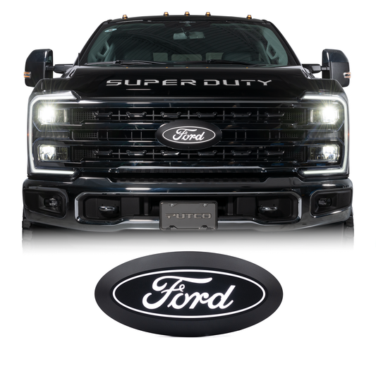 Putco for 2011-2024 Ford Super Duty F-250/F-350 Front Luminix Ford LED Emblem - without Camera (Fuse Box Install)