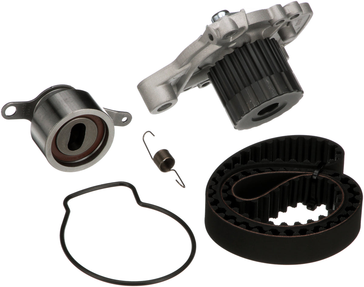 Gates TCKWP224 Timing Belt Kit with Water Pump for 1997-2000 Acura EL 1996-2000 Honda Civic 1.6L