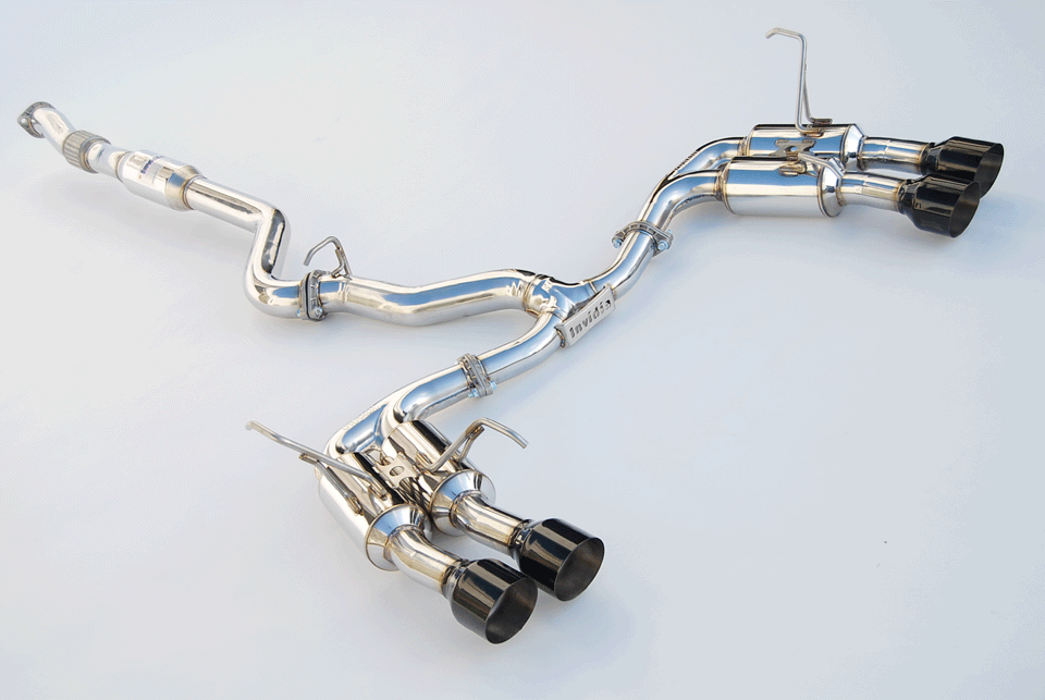 Invidia HS15STIGM4SB 11-21 Subaru WRX/STI Sedan Gemini R400 Single Layer Black tip Cat-back Exhaust