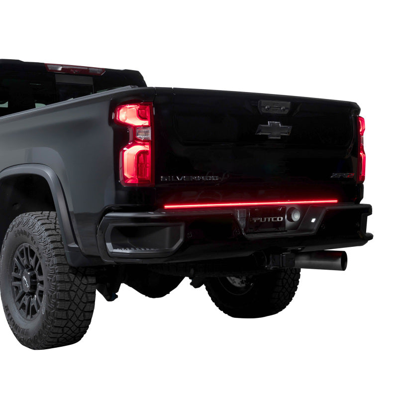Putco for 2024 Chevrolet Silverado HD/ GMC Sierra HD 60In Direct Fit Red Blade Kit Tailgate Bars