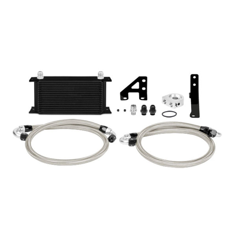 Mishimoto 15 Subaru STI Thermostatic Oil Cooler Kit - Black - #MMOC-STI-15TBK