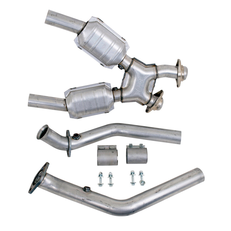 BBK Performance 1670 High Flow X-Pipe with Catalytic Converters (2-1/2 in) for 1999-2004 Ford Mustang GT Cobra 4.6L