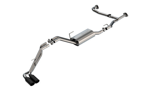 Borla 140919BC 22-23 Nissan Frontier 3.8L V6 2WD/4WD AT S-Type Catback Exhaust - Black Chrome Tips - #140919BC