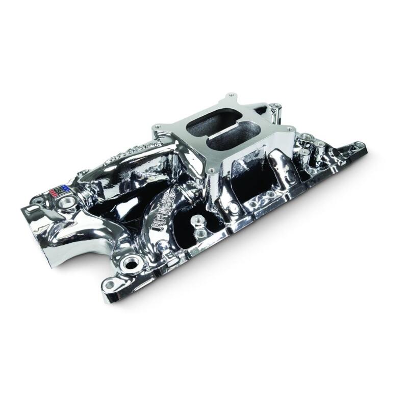 Edelbrock 7121-CP Ford Small Block 302 Performer RPM Intake Manifold - Chrome Plasma Finish
