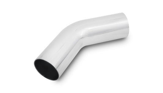 Vibrant 4.5in OD T6061 Aluminum Mandrel Bend 45 Degree - Polished