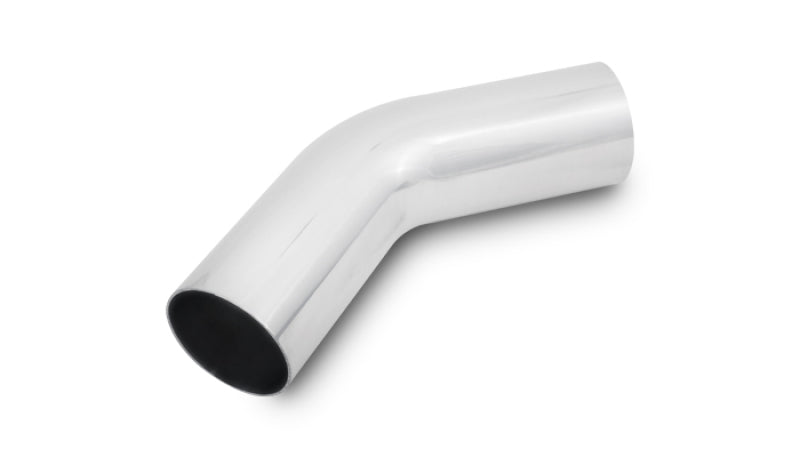 Vibrant 1.5in O.D. Universal Aluminum Tubing (45 degree bend) - Polished