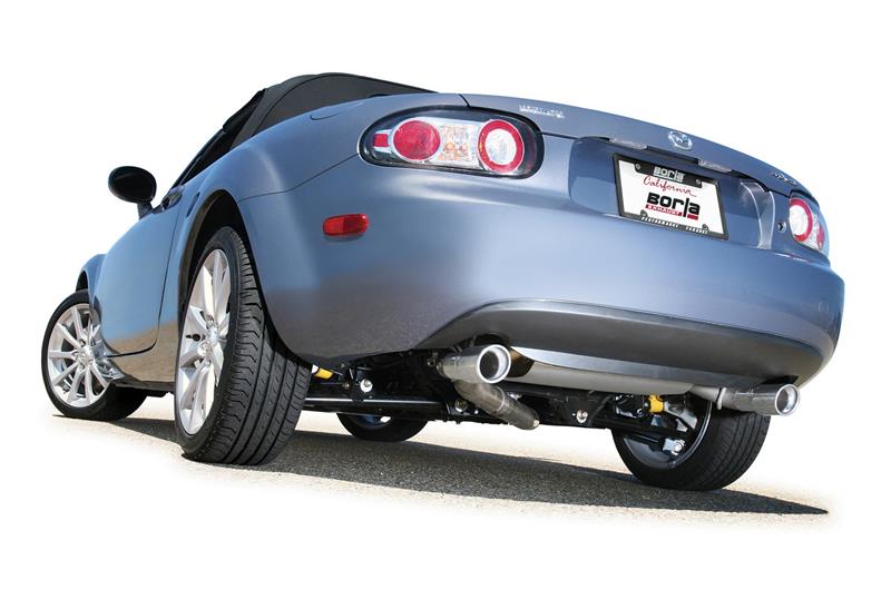 Borla 140169 06-14 Mazda MX-5 Miata 2.0L RWD Twin-Tip Cat Back Exhaust - #140169