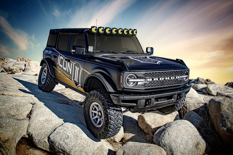 ICON 2021-2026 Ford Bronco, Non-Sasquatch, 3-4in Lift, Stage 3 Suspension System, Tubular, Heavy Rate Rear Springs