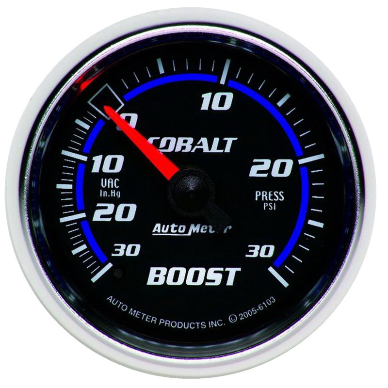 AutoMeter 6103 Cobalt 52mm 30psi mechanical Boost Gauge