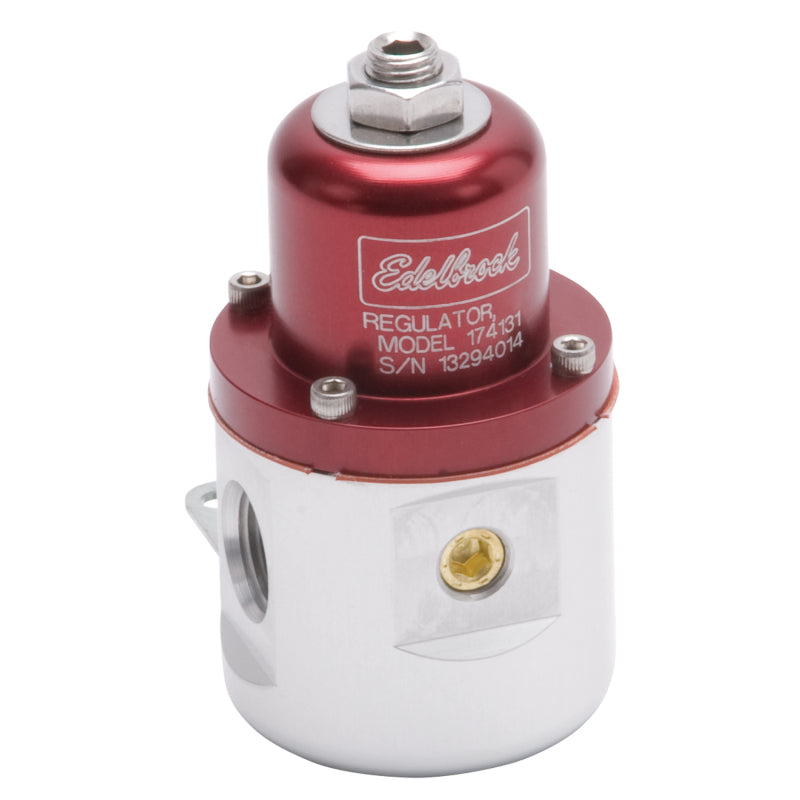 Edelbrock 174131 Fuel Pressure Regulator Carbureted 160 GPH 5-10 PSI 3/8 in In/Out 3/8 in Return