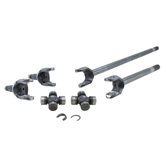 Yukon Gear & Axle YA W24164 4340 Chrome-Moly Replacement Axle Kit For 2007-2013 Dana 30 Front / Non-Rubicon JK