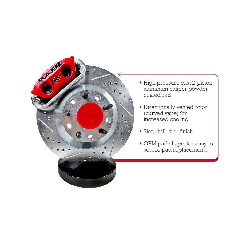 Baer Brakes Applications Using Mustang II Spindles 13in Classic Series Front Brake Kit — 5x4.5" BC