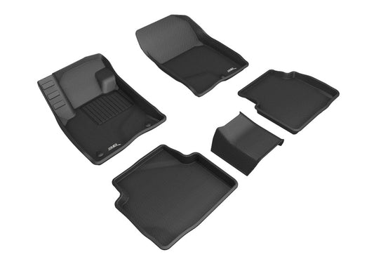 3D MAXpider Kagu Front & Rear Floor Mats for 2020-2024 Ford Escape (Gasoline, 3Pcs R2)