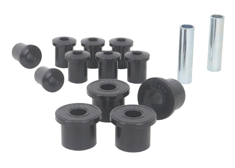 Whiteline W73829 Rear Leaf Spring & Shackle Bushings for 1976-1987 Jeep CJ7, 1976-1983 Jeep CJ5, 1981-1986 Jeep Scrambler