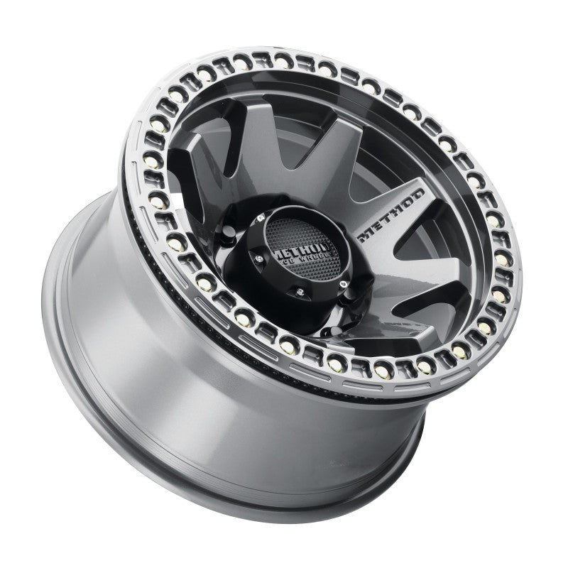 Method MR108 17x9 -44mm Offset 8x6.5 130.81mm CB Gloss Titanium with BH-H24125-38 Wheel