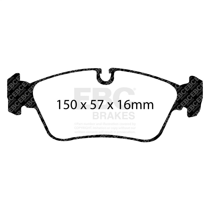 EBC Racing 96-98 BMW Z3 1.9L RP-X Front Brake Pads DP81211RPX