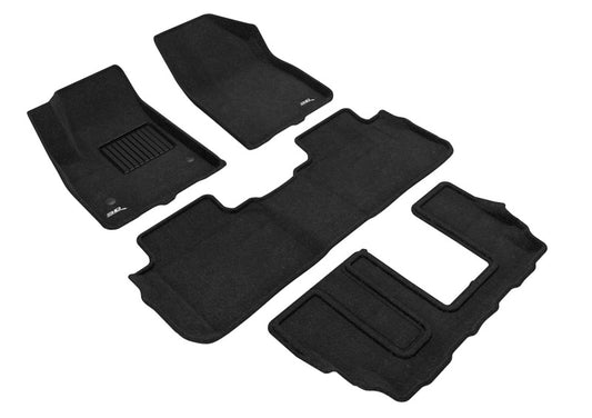 3D MAXpider Elegant Front, Rear & 3rd Row Floor Mats for 2017-2023 GMC Acadia