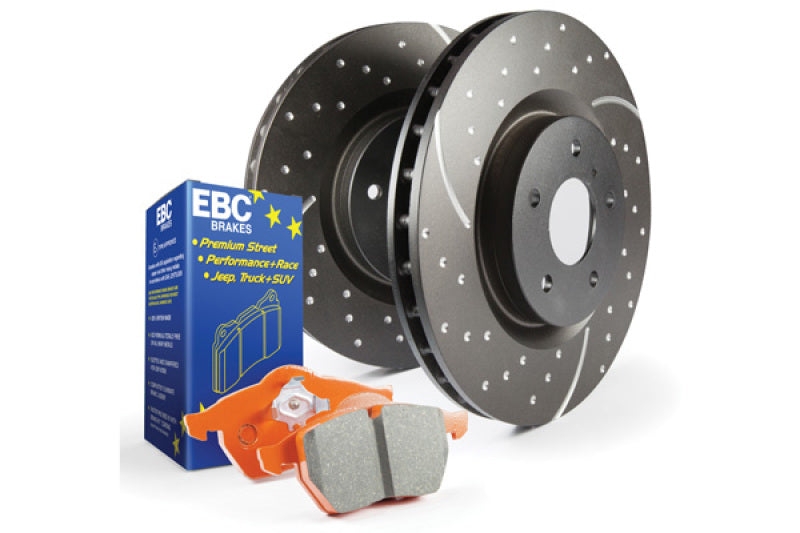 EBC S8 Rear Brake Kit Orangestuff Pads GD Sport Rotors S8KR1139